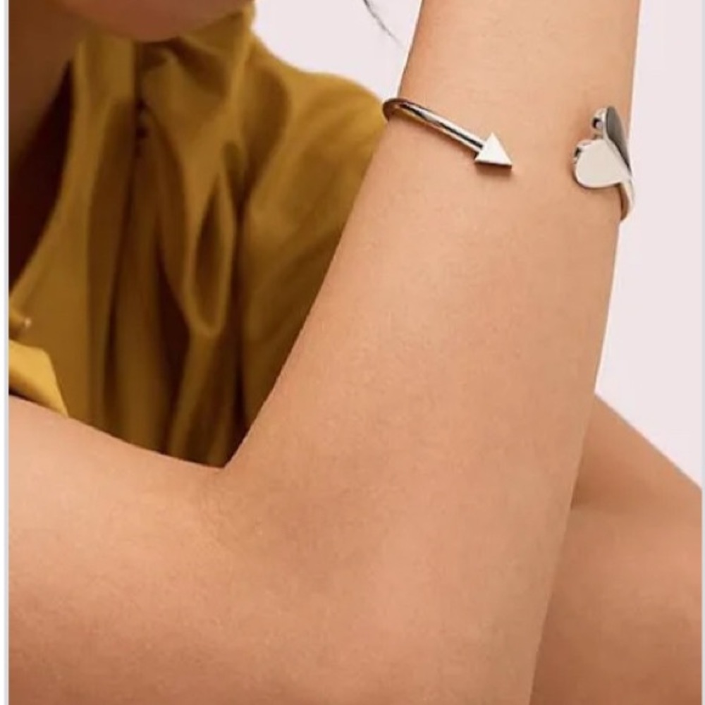 Kate Spade Silver Heritage Heart Cuff - Picture 4 of 7